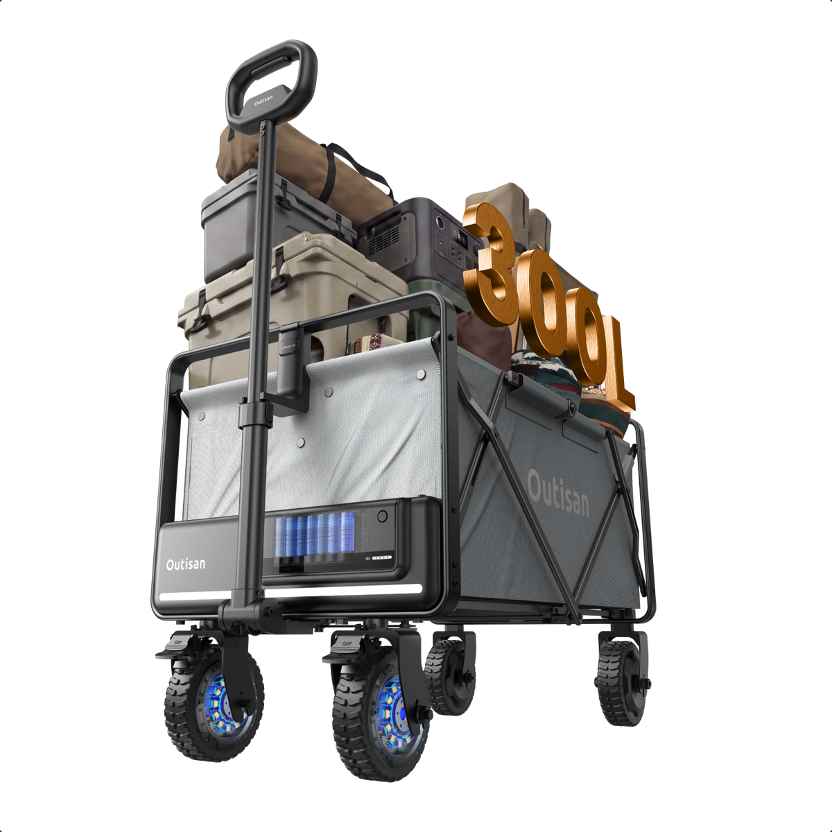 Outisan e-Wagon Air all-terrain electric wagon in gray