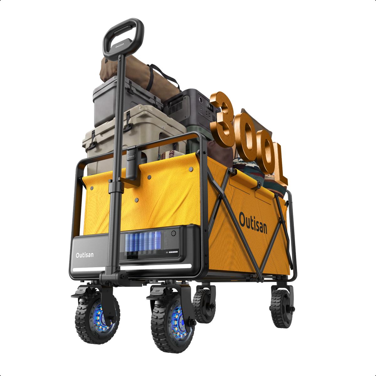 Outisan e-Wagon Air electric wagon in yellow